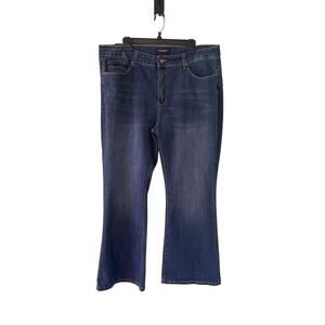 FIRE & RAIN Women’s Size 22 Denim Flare Leg Jeans New Wit Tags 37x29